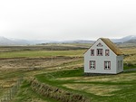 iceland, landscape, nature, grass, hut, grass roof, flat, house, home, house, house, house, house, house, home, home, home